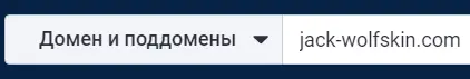 Введите домен конкурента
